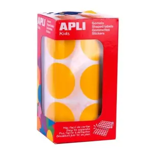 Apli Gomets Redondos 33mm Rollo Amarillo 708 Unidades