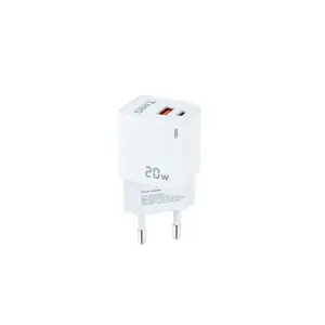 TOOQ Cargador USB-C PD + USB-A QC 20W Blanco