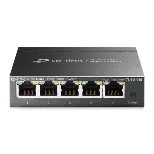 TP-LINK SG105E Switch Semigestionable 5 Puertos Gigabit Carcasa Metálica
