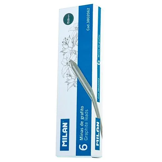 Milan Minas 5,2Mm B Estuche 6 Ud Grafito