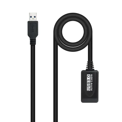 Nanocable Cable Prolongador Con Amplificador Usb-A 3.0 Macho A Usb-A Hembra 5M