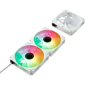 ABYSM Kit 3 Ventiladores Internos Arclight 2.0 ARGB White Conexión en Serie