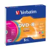 Verbatim DVD-R 4.7GB 16X 5 Pack Slim Case Superficie Multicolor