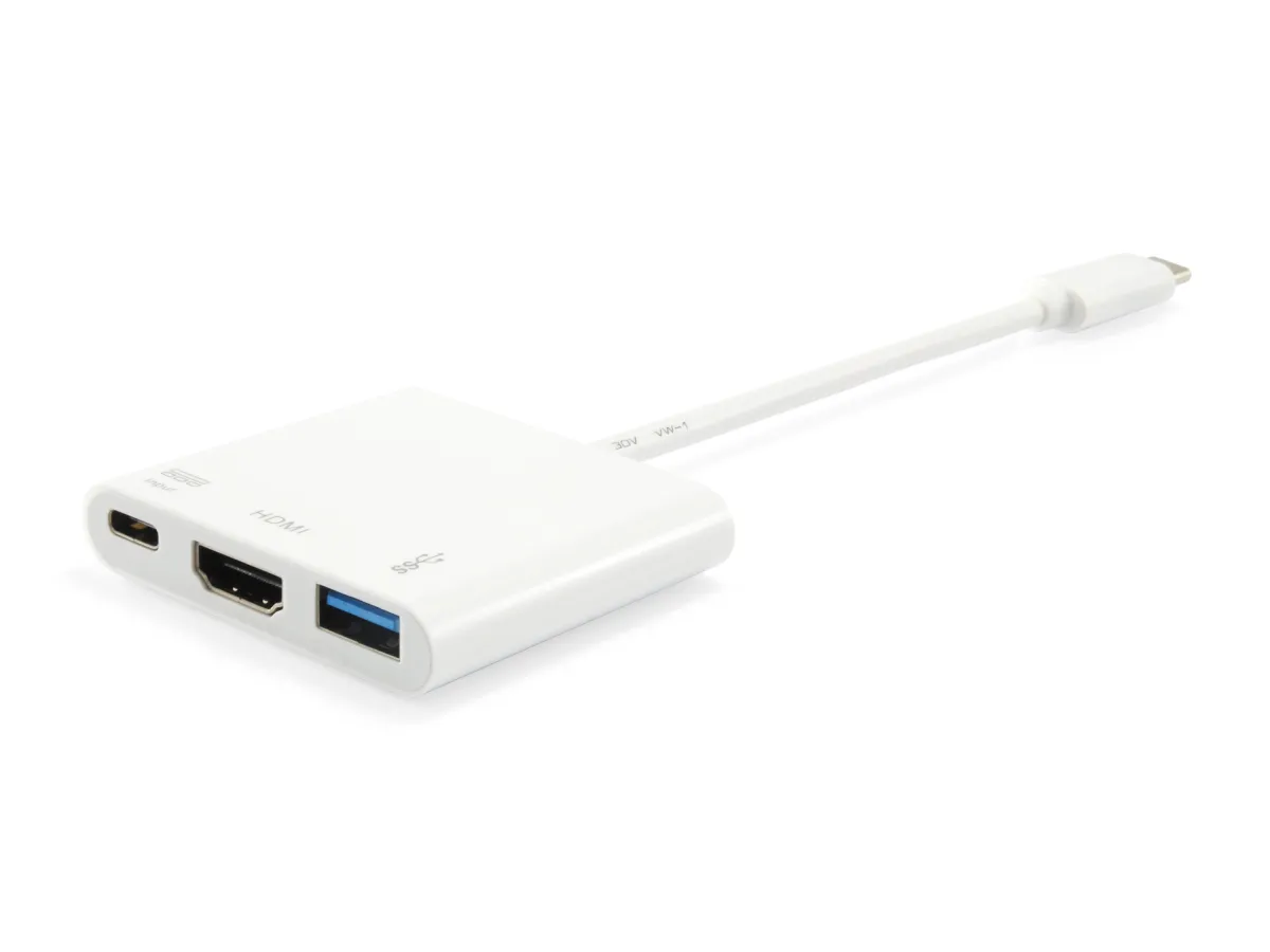 Adaptador Usb-C Equip 133461: Hdmi, Usb-C Pd 60W Y Usb-A