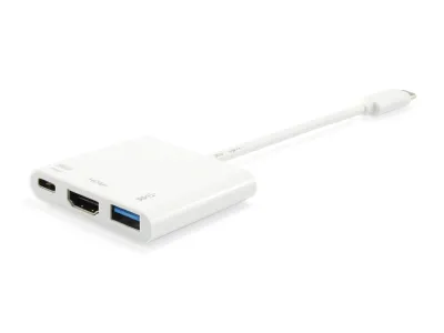 Equip Adaptador USB-C a HDMI, USB-C PD 60W y USB-A