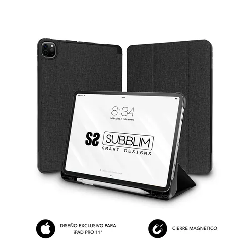 SUBBLIM Funda Shock Case para iPad Pro 11” (2021/2020/2018) Negro