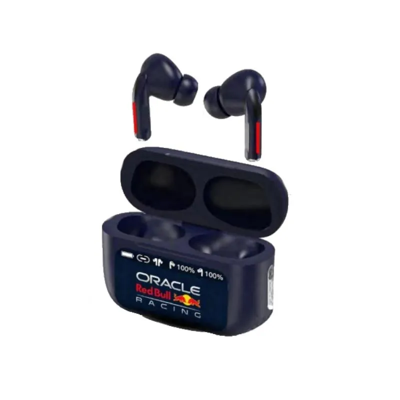 Red Bull Racing Auriculares Inalámbricos Bluetooth Nitro con Estuche de Carga Azul