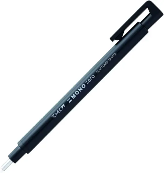 Tombow Portagomas Mono Zero 2.3mm Punta Redonda Cuerpo Negro