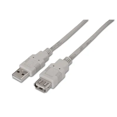 Aisens Cable Extensión USB 2.0 Tipo A Macho a Hembra 3.0m Beige