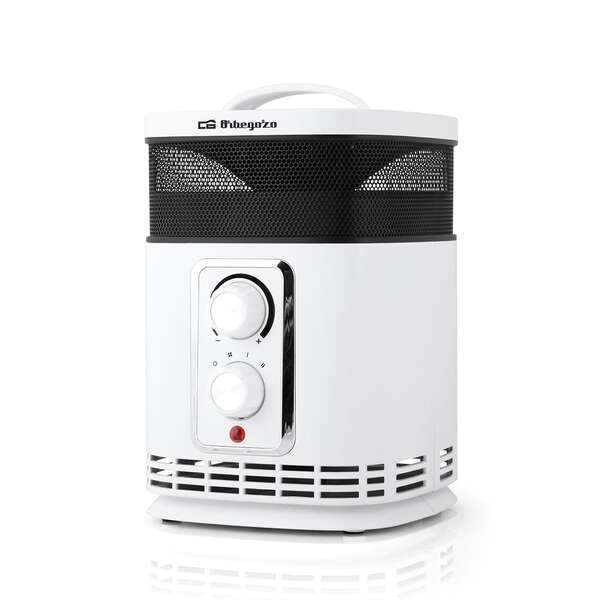 Orbegozo Cr 6025 Calefactor Enviroheat - Calefaccion 360° - Potencia 1500W - Diseño Moderno - Termostato Regulable - Modo Ventilador - Seguro Y Fiable - 100% Operativo - Indispensable En Tu Hogar