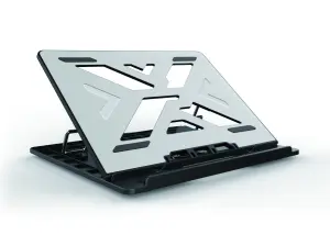 Soporte de Portátil Conceptronic de Aluminio Gris - Ergonomía y Estilo