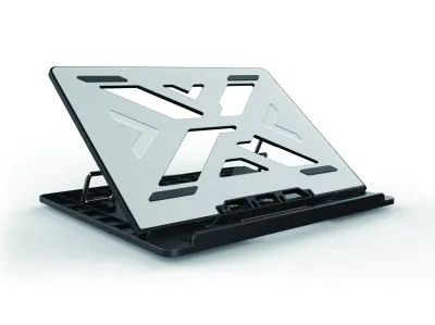 Conceptronic Soporte de Portátil de Aluminio Gris Ergonomía y Estilo