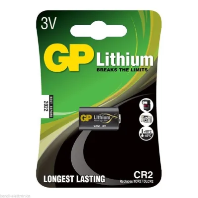 GP Batteries Pila CR2 3V - Pack de 1 Batería de Litio