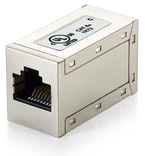 Adaptador Rj45 Cat.6A Apantallado Hembra Hembra Premium