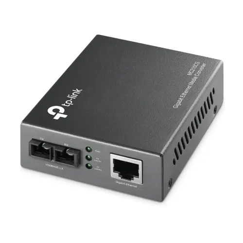 TP-LINK MC210CS Convertidor Fibra Monomodo SC 1000MB Full Duplex 15KM RJ45 Giga