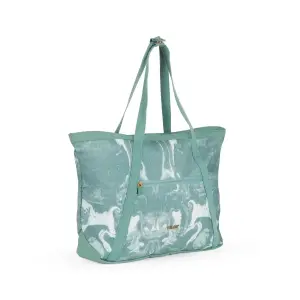 Milan Bolso Shopper 18.5L Gran Capacidad Cierre de Cremallera 52x36x3cm Verde