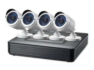 KIT VIDEOVIGILANCIA 1080P LEVEL ONE DSK-8001 8 CANALES 4 CAMARAS INT/EXT + GRABADOR CABLES ILUMINACION LED (SIN HD)