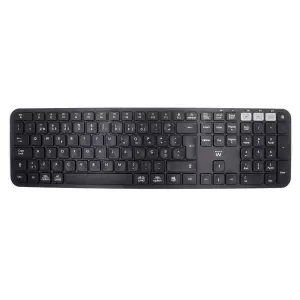 Ewent Teclado Inalambrico - Modo Ahorro de Energia - Disposicion Portuguesa QWERTY PT - Receptor USB-A 2.4Hz - 1x Bateria AAA (Incluida) - Alcance hasta 10m - Color Negro