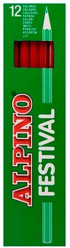 Alpino Lápices De Colores Festival Rojo Caja 12 Ud