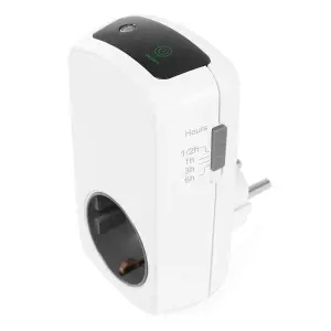 Orbegozo Pg 50 Programador Analogico Eficiente - Panel Tactil LED - Temporizador 30min a 6 Horas - Potencia Maxima 3680W - Ahorro Energetico