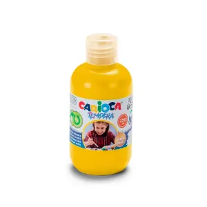 Carioca Botella Tempera 250ml Amarillo - Colores Superlavables y Alta Opacidad