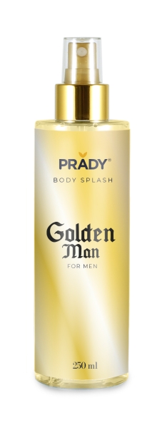 Prady Body Splash Golden Man - Frasco De 250 Ml - Spray Pulverizador