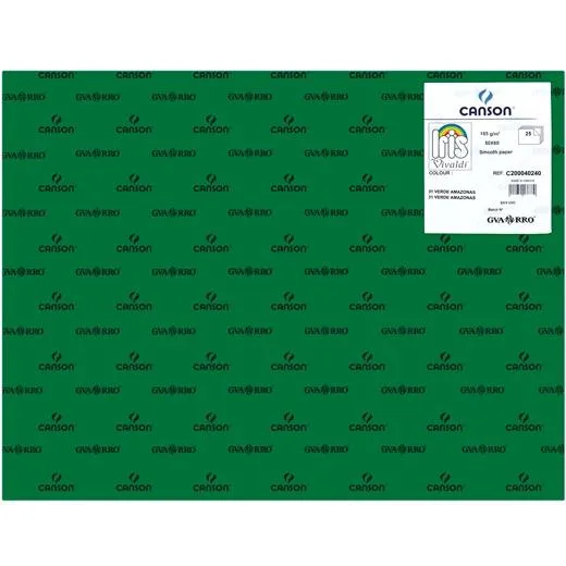 Iris Cartulina 50X65Cm 185Gr Verde Amazonas -25U-
