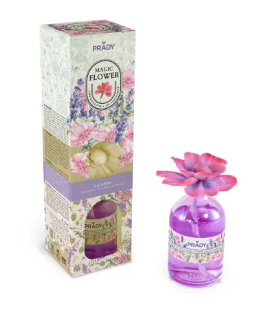 Prady Ambientador Magic Flower Lavanda 100ml Frasco de Cristal