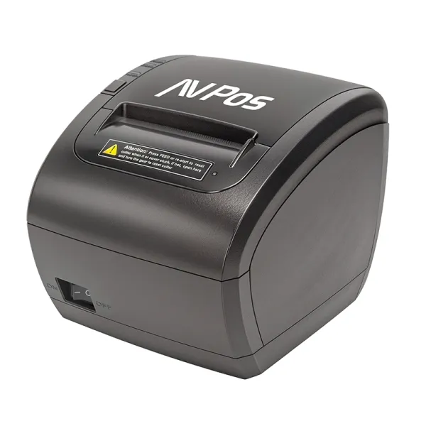 Avpos Tc90W Impresora Termica Tickets - Velocidad 300Mm/S - Autocorte Parcial - Usb, Wifi Y Lan - Color Negro