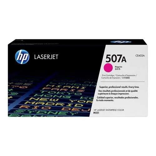 HP CE403A Cartucho de Tóner Original Magenta 507A