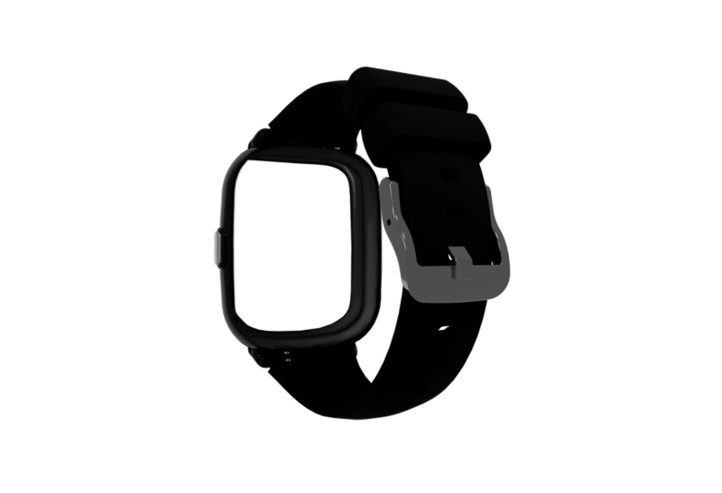 Savefamily Correa De Silicona Lisa Para Iconic Plus 2 - Color Negro