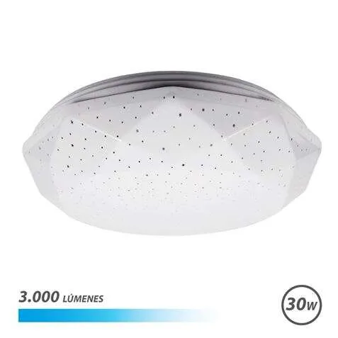 Elbat Serie Neptuno Aplique De Techo Led 30W 3000Lm - 6500K Luz Fria - Diametro 28Cm