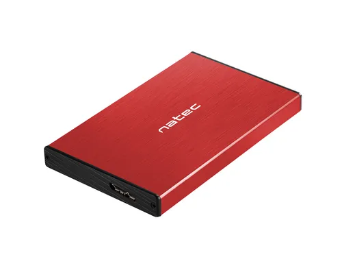 Natec Rhino Go Carcasa De Disco Duro/Ssd Rojo 2.5"