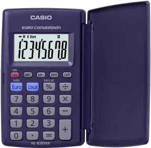 Casio Calculadora De Oficina HL-820VER 8 Dígitos Violeta Oscuro