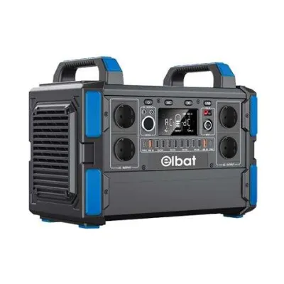 Elbat Generador De Energía Portátil 1000W Batería De Litio 327600mAh USB Tipo C