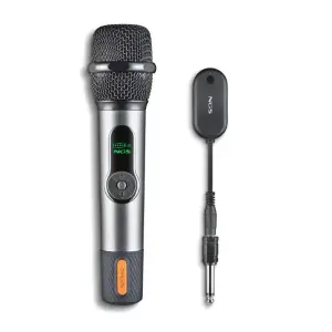 NGS SingerStar Micrófono Inalámbrico Vocal Dinámico 15m Alcance 30h Autonomía Jack 3.5/6.3 Negro
