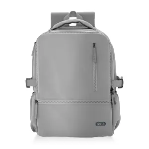 Aisens Mochila Deportiva Repelente al Agua para Portatil 15,6 - Color Gris
