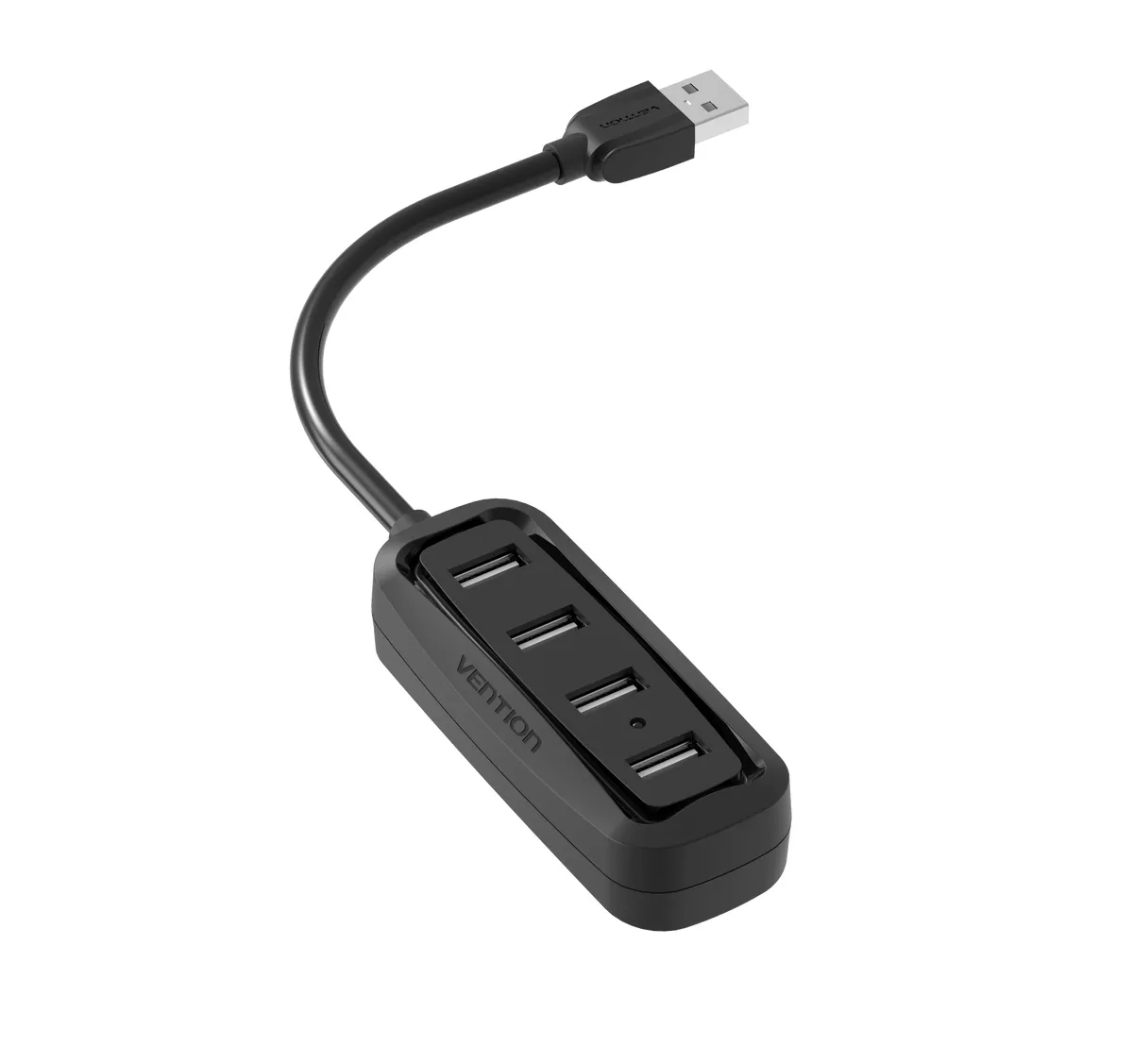 Vention HUB 4 en 1 USB2.0 a 4xUSB2.0 - 0.15m - Color Negro