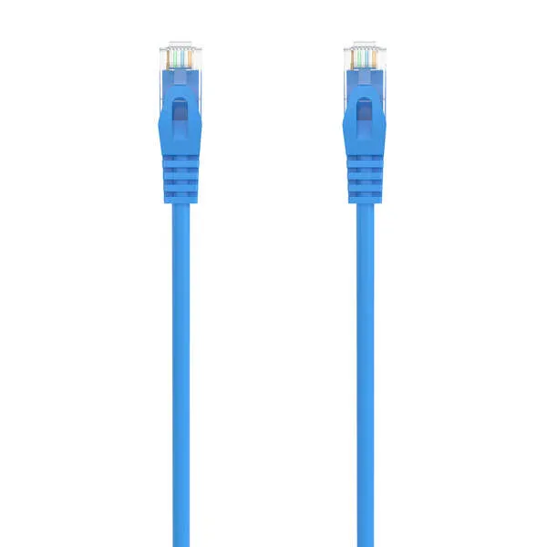 Aisens Cable De Red Latiguillo Rj45 Lszh Cat.6A 500 Mhz Utp Awg24 - 0.25M - Libre De Halogenos - 10 Gigabit/S - Color Azul