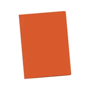 Dohe Pack de 50 Subcarpetas Tamaño Folio - Fabricadas en Cartulina de 180gr - Con Ranura para Fastener - Resistente y Duradera - Color Naranja