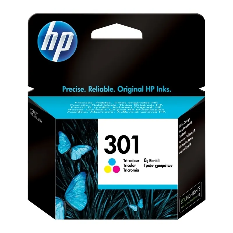 HP Cartucho De Tinta Tricolor Nº301 Para DeskJet 1050, 2050, 2050S