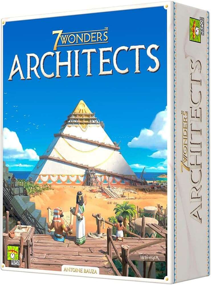 7 Wonders Architects Juego De Cartas - Tematica Historia - De 2 A 7 Jugadores - A Partir De 8 Años - Duracion 25Min. Aprox.