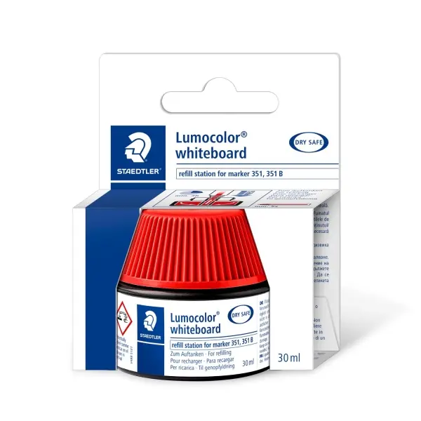 Staedtler Bote de Tinta para Rotulador Lumocolor 351 - 30ml - Color Rojo