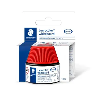 Staedtler Bote de Tinta para Rotulador Lumocolor 351 - 30ml - Color Rojo
