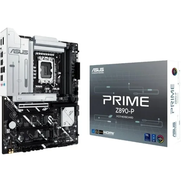 Asus Prime Z890-P Placa Base Lga 1851 - Hdmi, Displayport, Pcie 4.0 Y 5.0, M2, 4X Sata Iii, Usb 2.0, 3.2, Usb-C, Rj-45