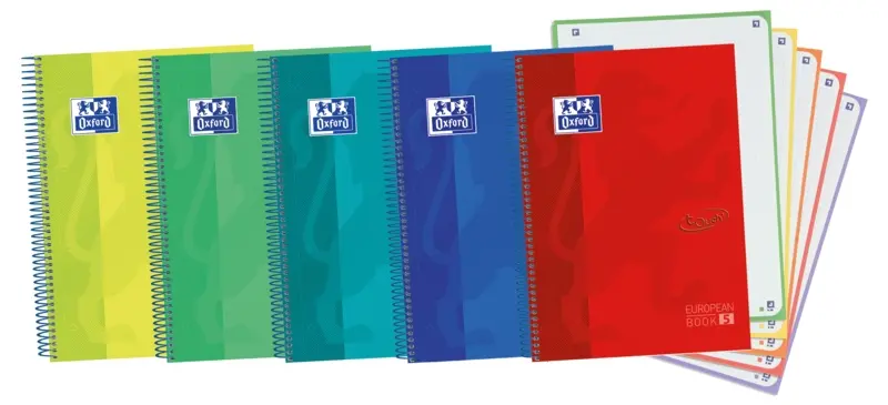 Oxford Europeanbook A4+ Tapa Extradura Resistente 120 Hojas Cuadricula 5x5