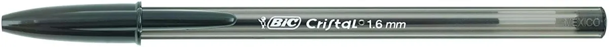 Bic Bolígrafo Cristal Large Negro - Caja de 50 Unidades