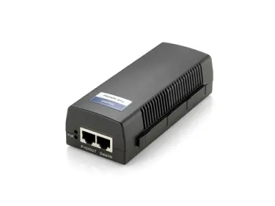 POE INJECTOR ADAPTER GIGABIT LEVEL ONE PASA DATOS Y ALIMENTACION POR EL MISMO CABLE HASTA 100M
