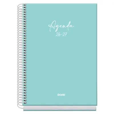 Dohe Agenda Escolar 26/27 A5 Semana Vista Papel Offset 70g Cubierta Cartón Verde