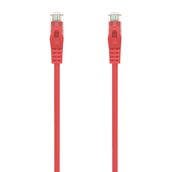 Aisens Cable De Red Latiguillo Rj45 Lszh Cat.6A 500 Mhz Utp Awg24 - 3M - Libre De Halogenos - 10 Gigabit/S - Color Rojo